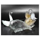 Glassware, angel stained glass figure, glass