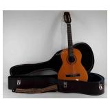 Acoustic guitar with case, needs re-strung, 36"