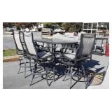Outdoor Furniture Bistro Height Table Set, 6 High