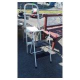 Two Project Step Ladders, 16&22" High