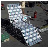 Lawn Chaise Lounge Chair, webb seating type, in