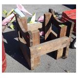 Barrel Keg Holding Stand, heavy 2x6 pine board