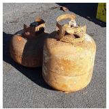 2 older Propane Tanks empty