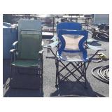 Four Camping lawn Chairs, 2 Folding type, and 2