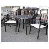 3pc Outdoor Balcony Table Set, aluminum framed,