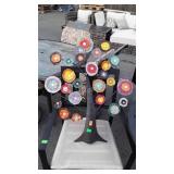 Flower Tree Tin Wall Decor Hanging, 32" tall