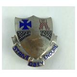 WW2 10th armored division lapel pin