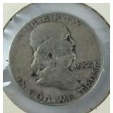 1954-D Franklin half dollar