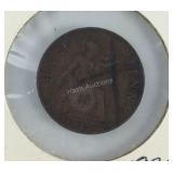 1935 English half penny