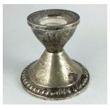Sterling silver weighted candlestick