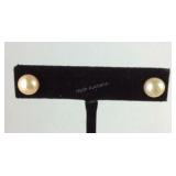 Freshwater cultured pearl earrings stainless