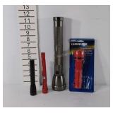 Flashlights (4) a few are LED