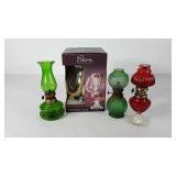 Mini oil lamps (3) and ScentSationals Edison