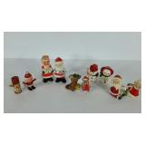 Christmas knick knacks, includes candle huggers,