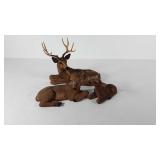 Homco Deer family statues, made in USA