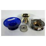 Ladies spit cup group, cobalt blue polished