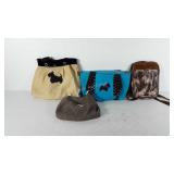 Scottish terrier purse lot, includes four