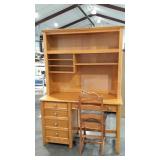 Desk in two pieces with a chair, 48 x 20 x 70