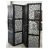 Four panel room divider, each panel measures 20 x