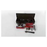 Tools, small metalmtool box with sockets, socket