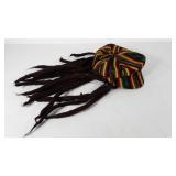 Rastafarian hat with dreadlocks