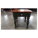 End table, finish shows wear, 23x26x24, Seller