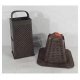 Cheese grater and early toaster