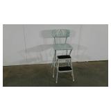 Painted and covered Cosco step stool