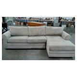 Sofa with lounger end, 115" wide, seller code LP,