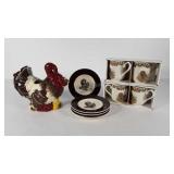 Thanksgiving dinnerware,  four Myott mugs, new in