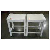 Two stools, 24" tall, seller code 35