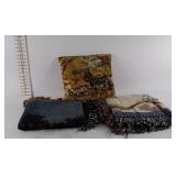 Pillow and 2 throws with dog designs