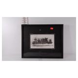 Framed print, approximately 17"×20" frame (has a