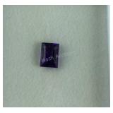 .90ct amethyst 7x5mm baguette cut gemstone