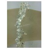 6mm clear quartz chip 8in stretch bracelet