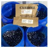 Four partial coffee canisters of Case bullets,