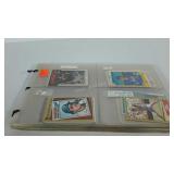 91 baseball cards, in protective sleeves, mostly