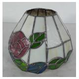 Leaded stained glass lamp shade