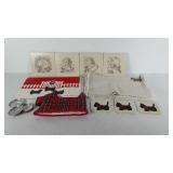 Scottish terrier themed kitchenwares, includes