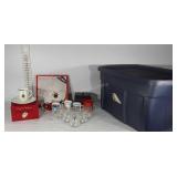 Christmas kitchenwares, mugs, Pfaltzgraff milk