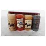 Four Scottish terrier candles, in box, unused