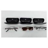 Three pairs of easy clip magnetic prescription