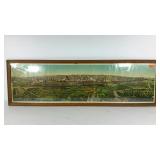Framed print, possibly Jerusalem, 15 x 49, shows