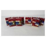 Holiday decorating accessories,  five boxes of