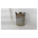 Metal gasoline can, 9" × 11"