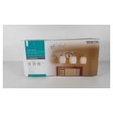 Three light Vanity bar light fixture, chrome