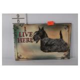 Scottie dog Metal sign