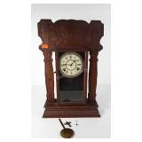 Gingerbread mantle clock, made by E. Ingraham