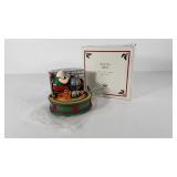 Santa music box, plastic, new in box