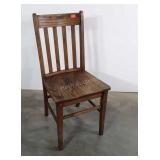 Oak Library Style Side Chair
